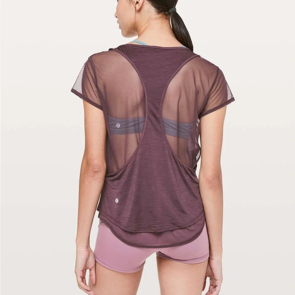 Lululemon set the  course mesh top - Picture 1 of 5